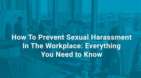 Preventing Sexual Harassment