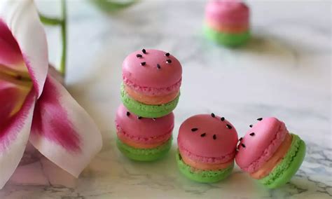 Wassermelonen Macarons Rezept Dr Oetker