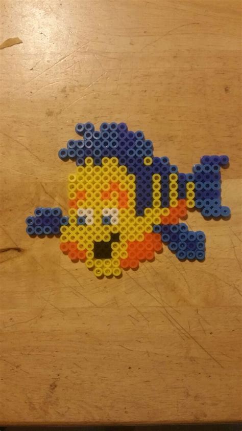 Flounder Perler Beads Perler Crochet Necklace