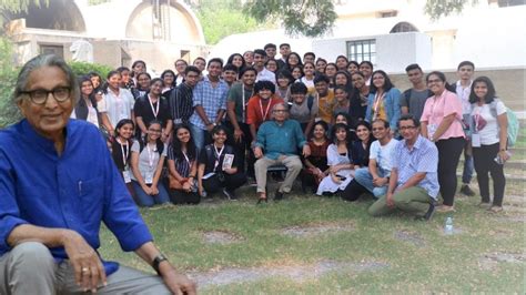 Architect B V Doshi Inspires Architecture Masterclass Students Youtube