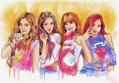 Twitter Blackpink Dessin Fan Art