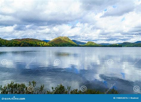 Superior Lake, and Fall Foliage Colors in the Laurentian Mountains ...