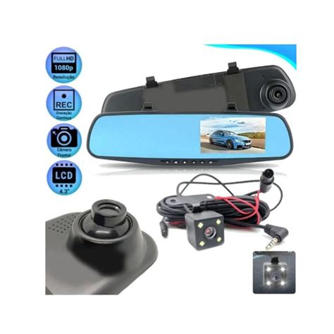 Kit Espelho Retrovisor C Mera De R C Mera Frontal Grava O Dvr