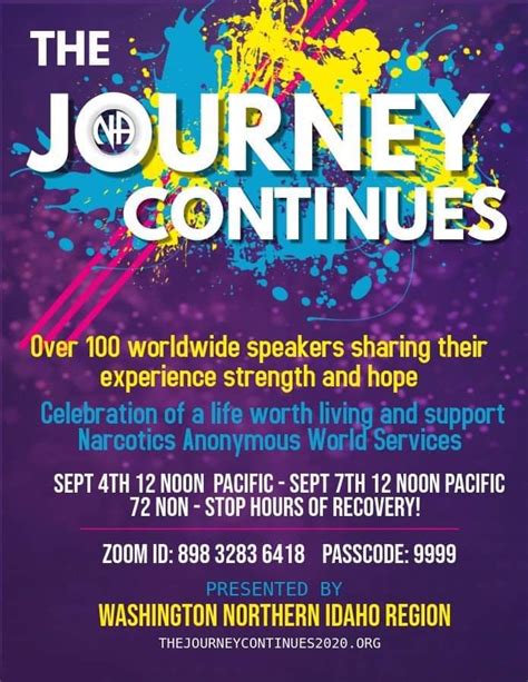 The Journey Continues 2020 Narcotics Anonymous Australia