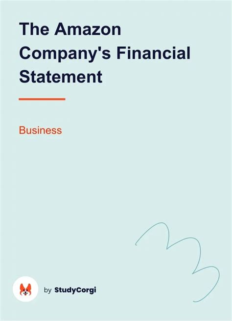 The Amazon Company S Financial Statement Free Essay Example