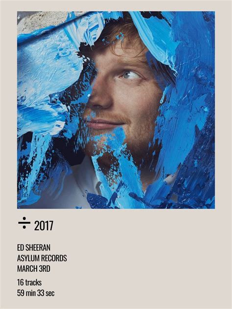 Ed Sheeran Divide Album Poster