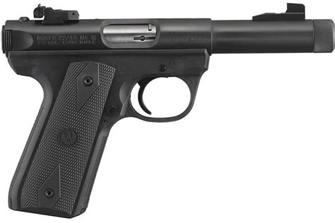 Ruger 22 45 Mark III 22LR Rimfire Pistol With Threaded Barrel