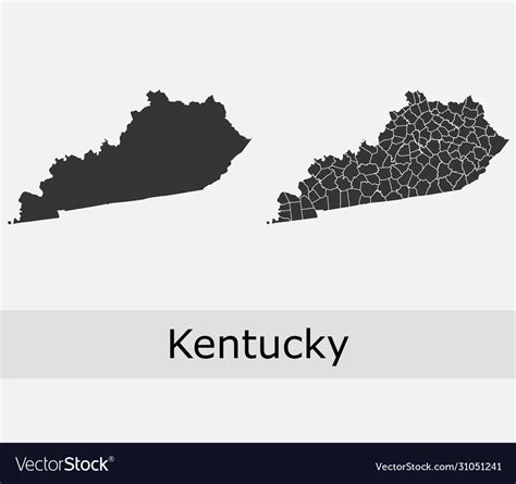 Kentucky Outline Map