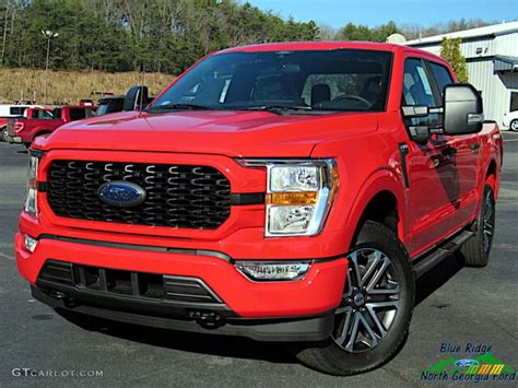 2021 Race Red Ford F150 Stx Supercrew 4x4 143539246 Car Color Galleries