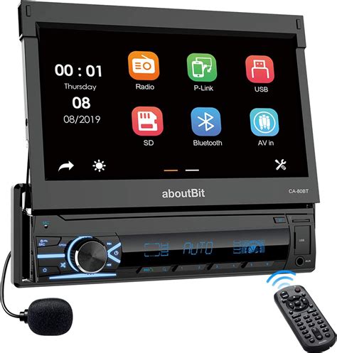 Amazon Single Din Retractable Car Stereo MP5 Player AboutBit 7