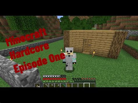 Minecraft Hardcore Ep Getting Started Youtube