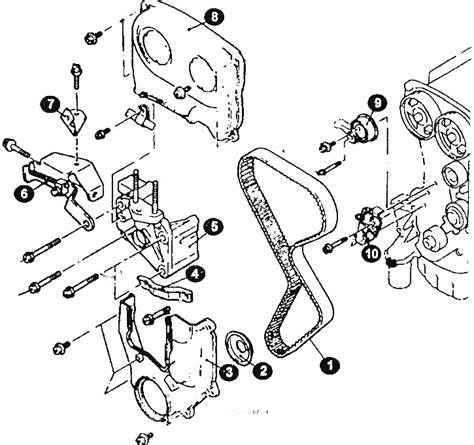 Camshaft Drive Belt — Replacement 4g93 Dohc 16 Valves Mitsubishi Colt 4 And 5 1991 2003