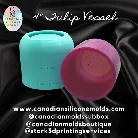 Tulip Vessel Mold Canadian Silicone Molds