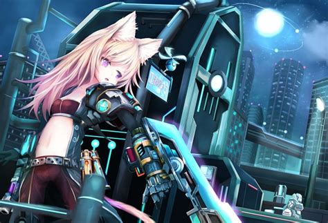 Night Assassin House Cg Bonito City Gun Anime Neko Mimi Hot