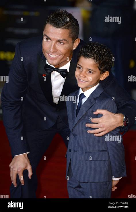 Cristiano Ronaldo And Son Cristiano Ronaldo Junior Attending The World