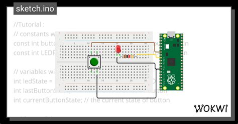 Pi Pico Button Led Toggle Wokwi Esp Stm Arduino Nbkomputer