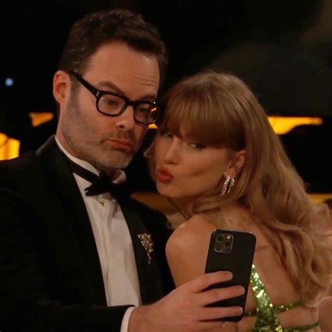 Bill Hader And Taylor Swift Take Selfie At 2024 Golden Globes Artofit