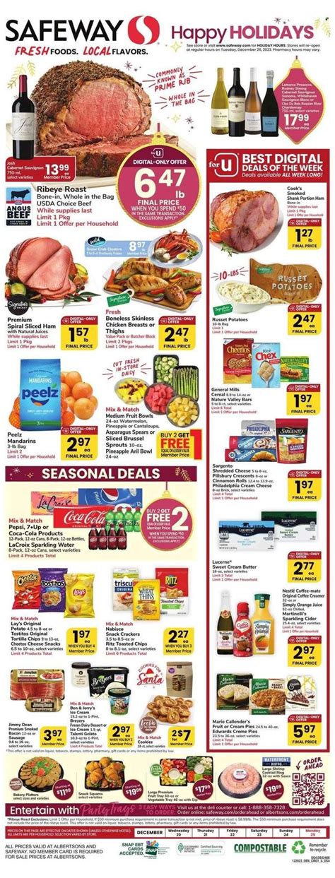 Safeway Wy Weekly Ad Flyer Specials December To December