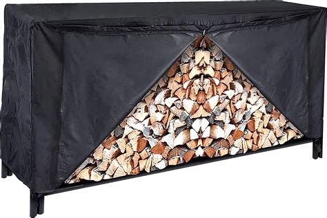 Outdoor Firewood Rack Cover 8 Foot Wood Racks Outdoor For Firewood Log