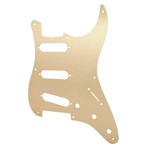 Fender Pickguard 57 Strat 8 Hole 1 Ply Gold Anodized Rich Tone Music