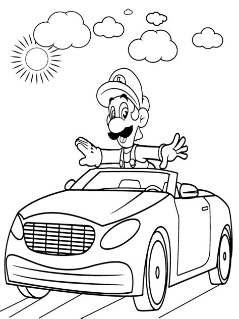 coloring luigi pages cars ready for download