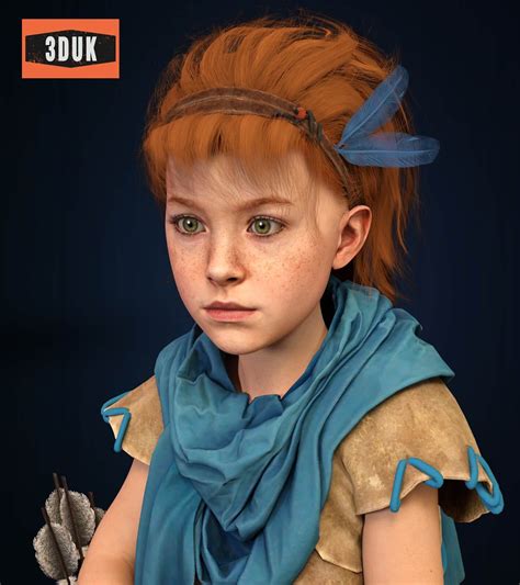 Aloy Child For G8f Daz Content By 3duk