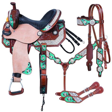 Silver Royal Ashton Barrel Saddle 5pc Package Horseloverz