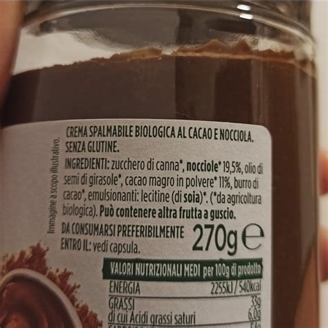 Verso Natura Conad Crema Spalmabile Al Cacao E Nocciola Biologica