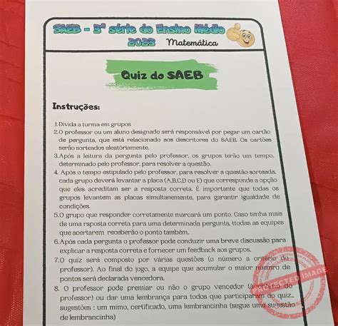 Simulado Saeb 3 Ano Ensino Médio Português - Simulado Saeb 3 Ano Ensino Médio Matemática Com Gabarito — KERUSSO