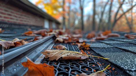 The Roof Gutter Became Clogged With Leaves And Debris Causing Damage