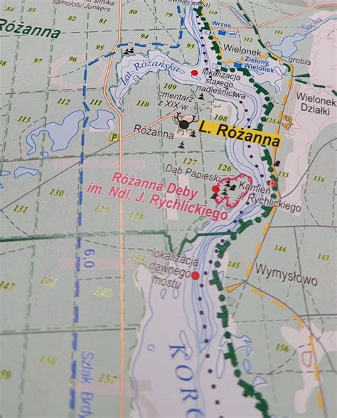 NADLEŚNICTWO RÓŻANNA mapa turystyczna 1 40 000 TOPMAPA 2023