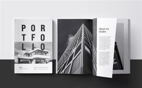 Minimal Architecture Portfolio Layout Design