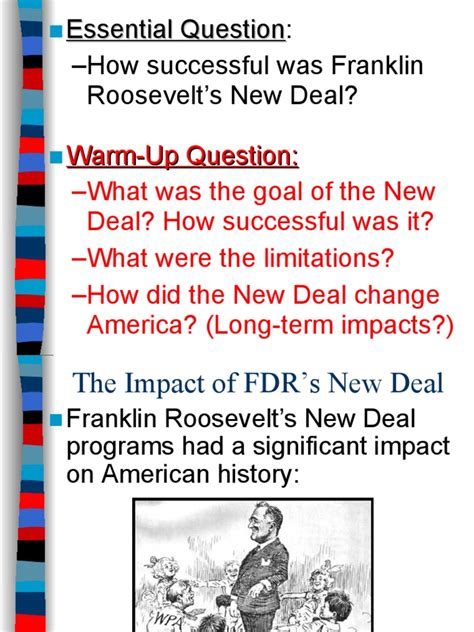 6 Impact of The New Deal | PDF | New Deal | Franklin D. Roosevelt