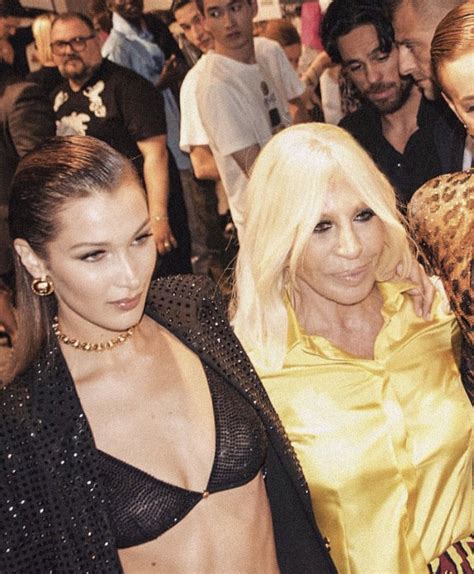 On Twitter RT Bellalooks Bella Hadid Donatella Versace