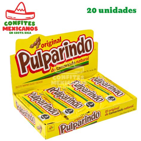 Caja De Pulparindo De Tamarindo 20 Pcs Confites Mexicanos En Costa Rica