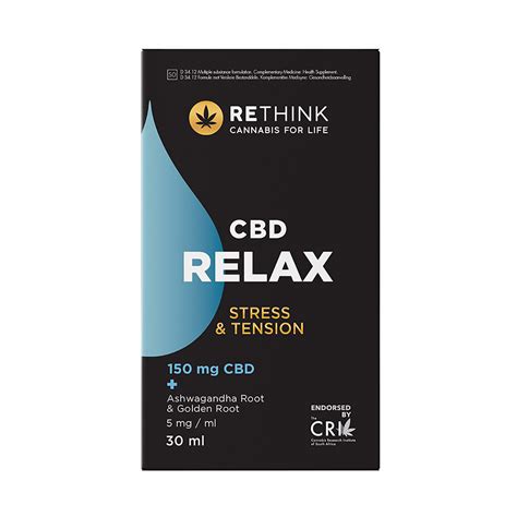 Rethink Cbd Relax Oil 150mg 30ml Med365