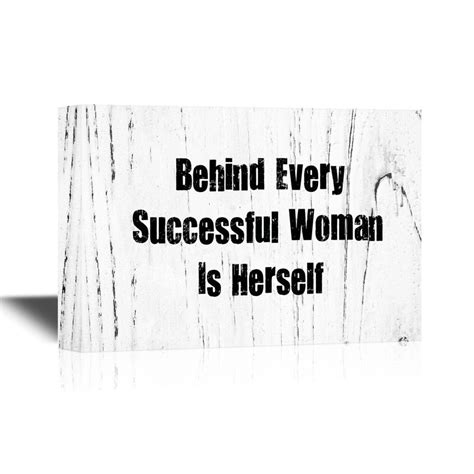 Wall26 Famous Quotes Canvas Wall Art Behind Every Successful Woman