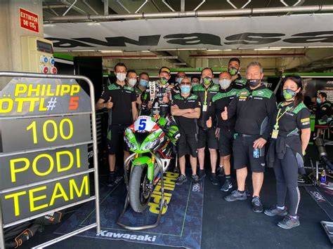 Ad Aragon Oettl Conquista Il Podio N Per Il Kawasaki Puccetti