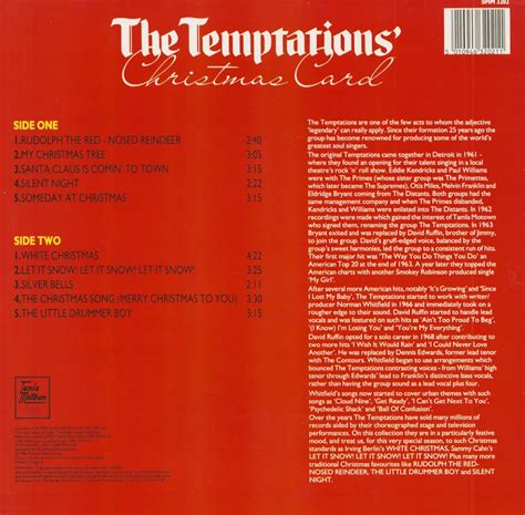 The Temptations LP: Christmas Card (LP) - Bear Family Records