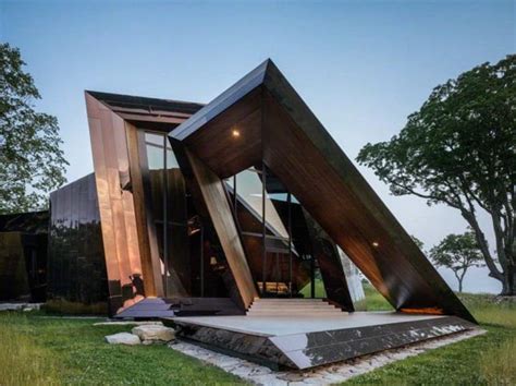 Modern House Architecture In Geometric Shape And Figure Kadva Corp