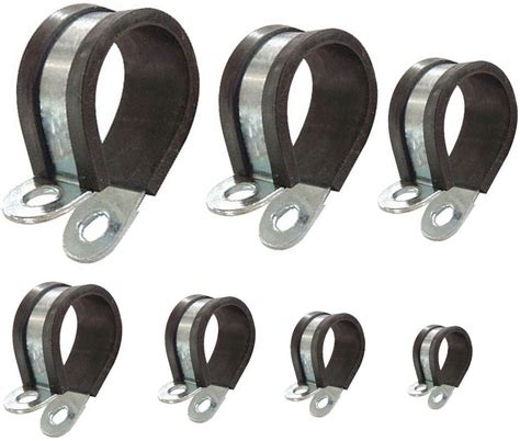 P Clips Rubber Lined Steel Pipe Clip Clamp Choice Mm Band Mm