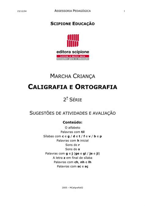 PDF Ortografia 2º 3º ano DOKUMEN TIPS