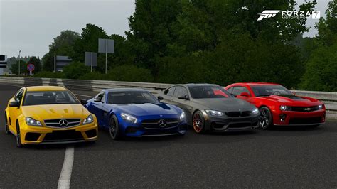 Forza 7 Drag Race BMW M4 GTS Vs Camaro ZL1 12 Vs Mercedes AMG GTS Vs