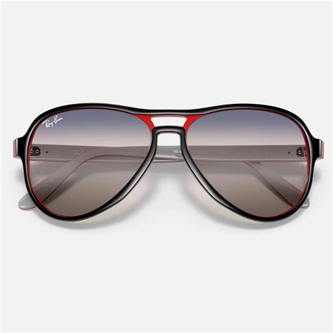 Ray Ban Vagabond Retro 70s Aviator Sunglasses In Blackred