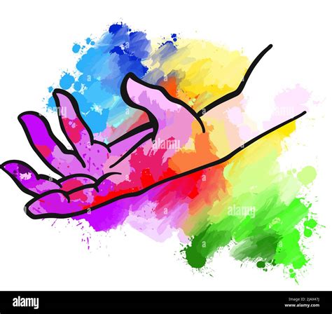 Creative Hand Expression. hand drawn sketch. real human hand sign. vector drawing Stock Vector ...