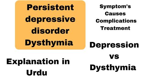 Persistent Depressive Disorder Dysthymia Dsm 5 Kiran Munawer