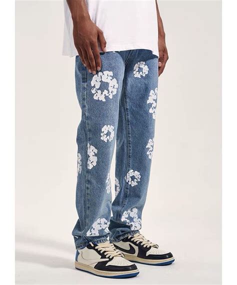 Sliz Zmatek Upravit Jeans With Flowers Mans Vlhký Kufr Fage Otce