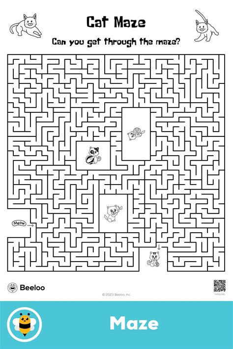 Cat Maze | Cats, Maze, Mazes for kids