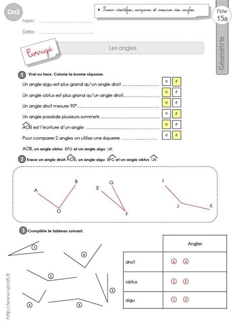 Ce Exercices Les Angles Droits En Ce Cycle Artofit