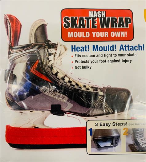 Nash Hockey Skate Wraps | Skate Fenders Shot Blockers Custom Molded